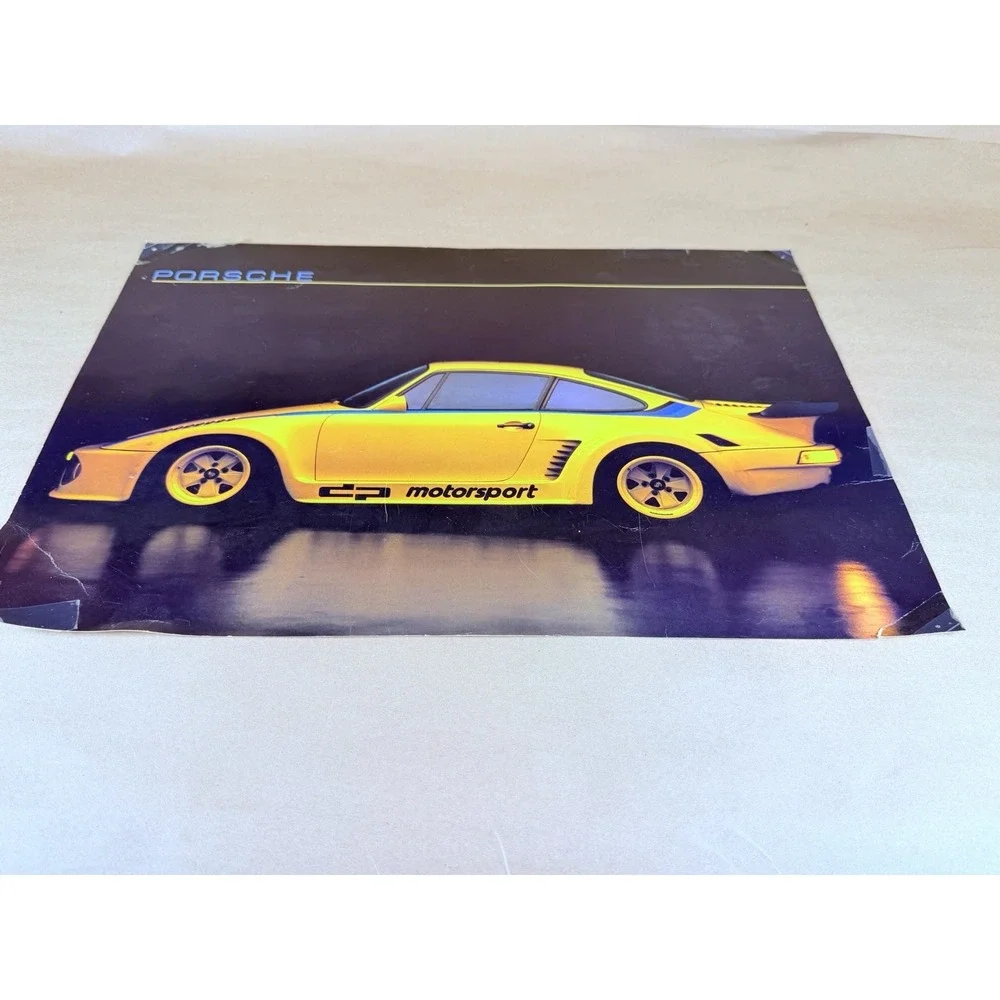 Vintage Porsche DP Motorsport 935 911 Turbo Poster 1980s German Tuner Racing